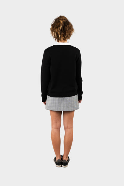 Regina Dominican Plush Sweatshirt Black