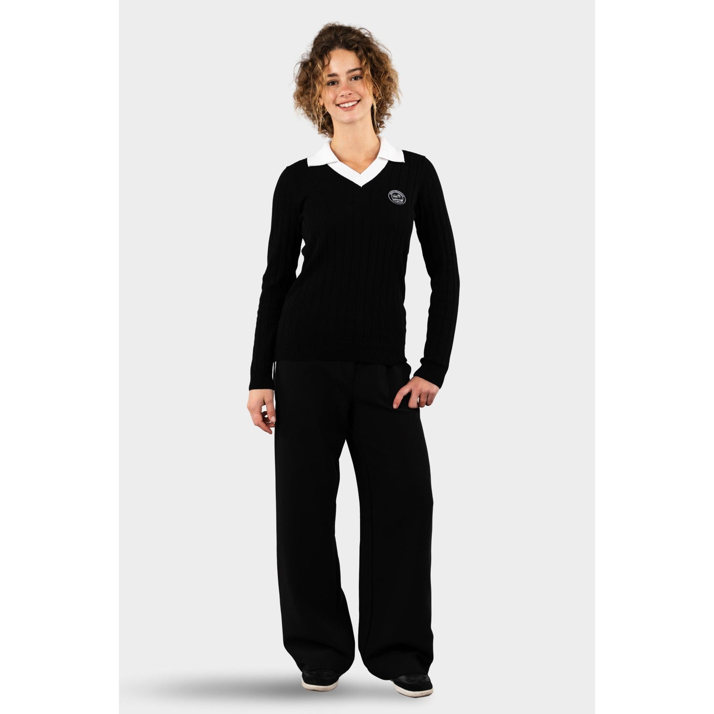 Regina Dominican Slouchy Track Trouser Black