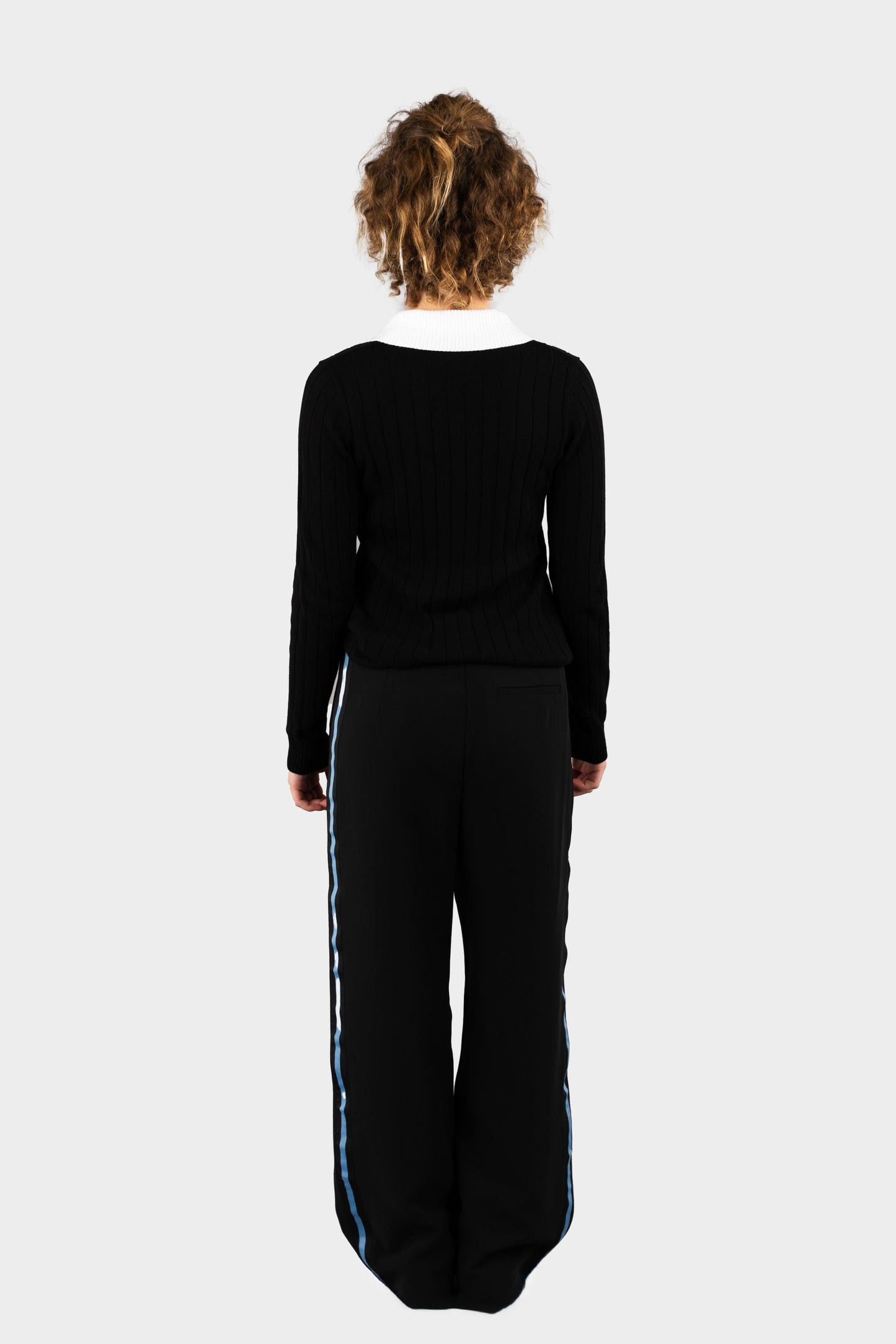 Regina Dominican Two-fer Pullover Black
