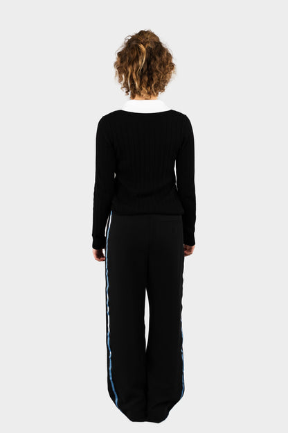 Regina Dominican Two-fer Pullover Black