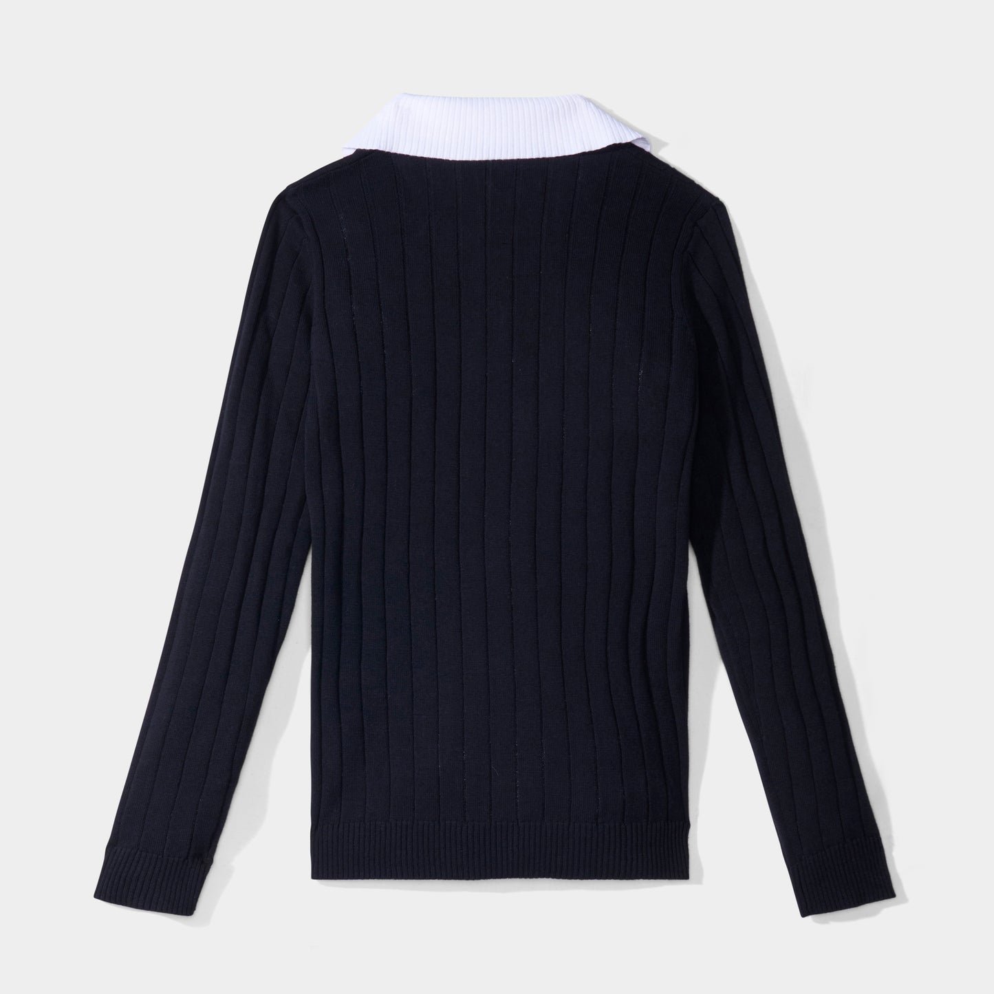 Regina Dominican Two-fer Pullover Black