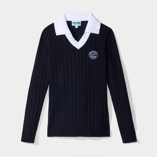Regina Dominican Two-fer Pullover Black