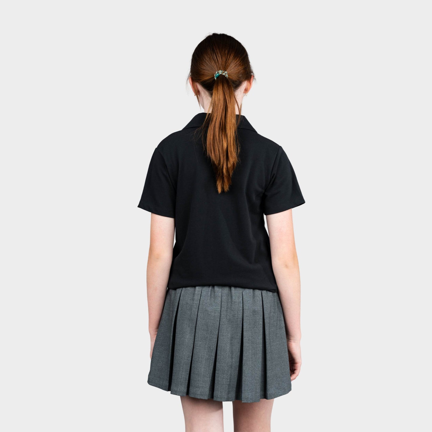 Regina Dominican Breezy Tailored Short Sleeve Polo Black