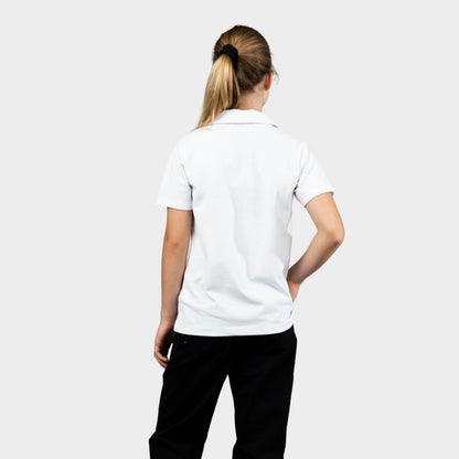 Regina Dominican Breezy Tailored Short Sleeve Polo White