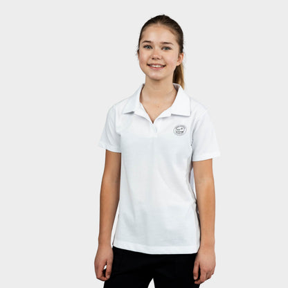 Regina Dominican Breezy Tailored Short Sleeve Polo White