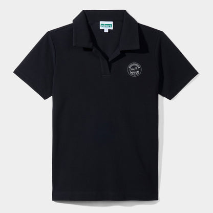 Regina Dominican Modern Short Sleeve Polo Black