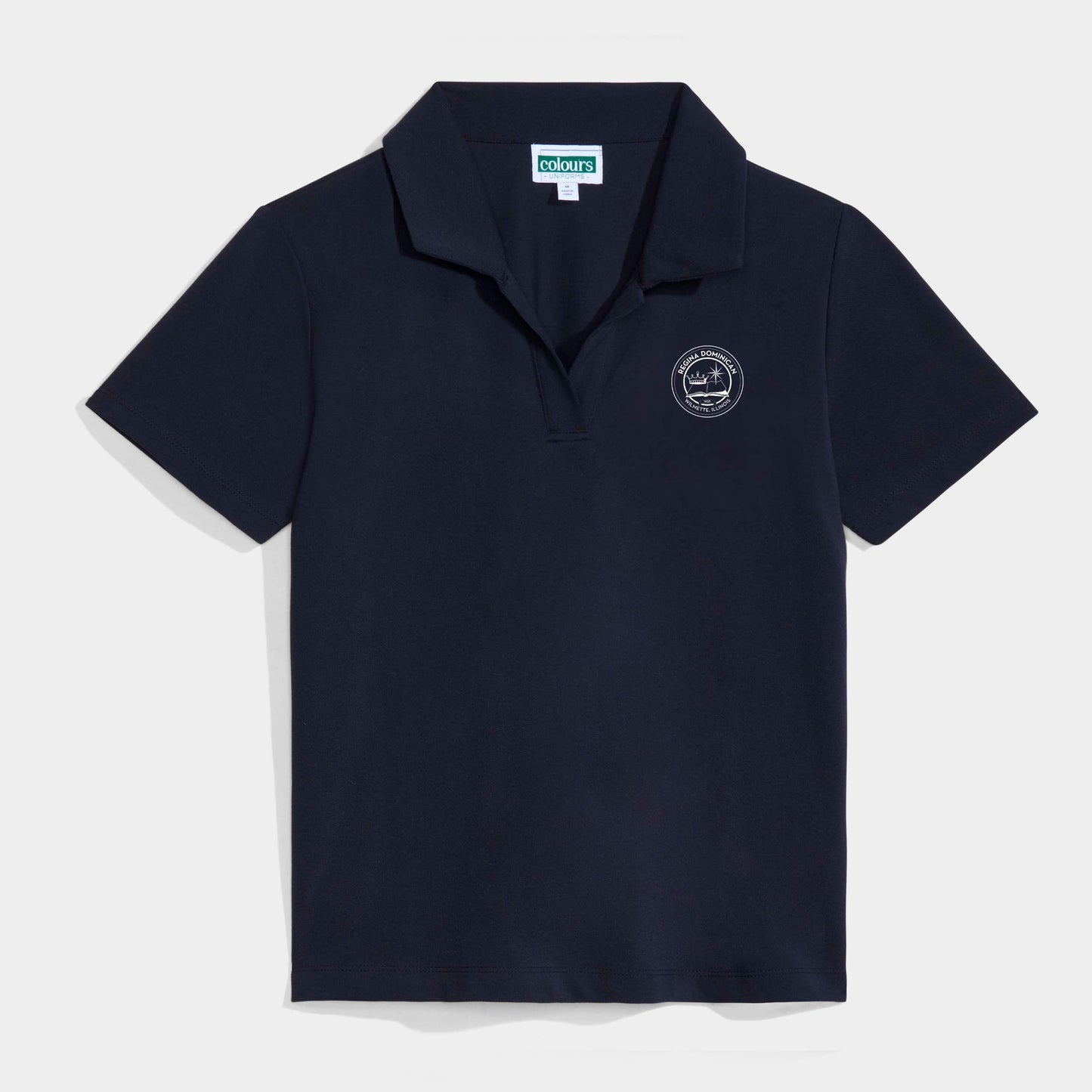 Regina Dominican Modern Short Sleeve Polo Black