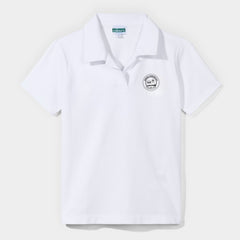 Regina Dominican Modern Short Sleeve Polo White