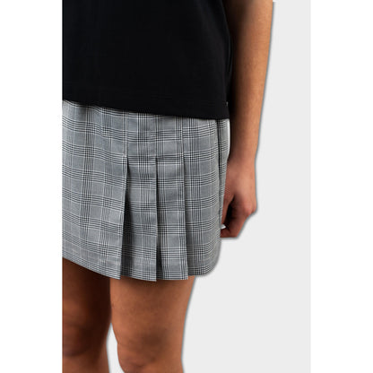Schoolyard Three Pleat Skirt with Bike Shorts Plaid