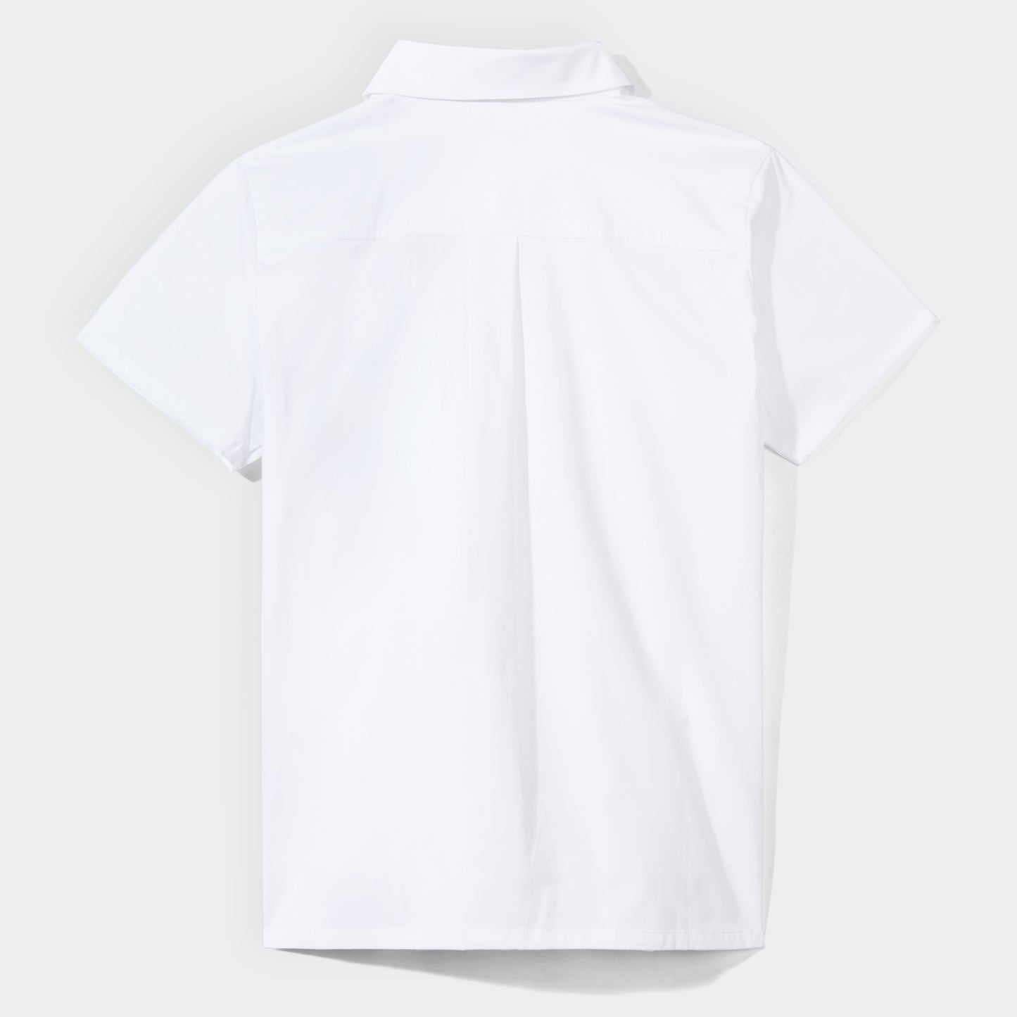 FSHA Short Sleeve Button Down Shirt White