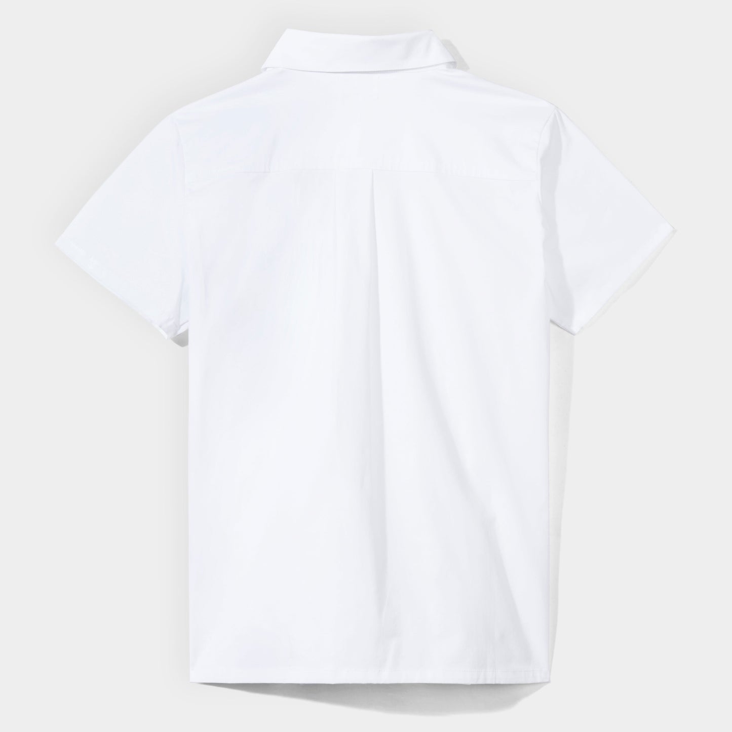 Short Sleeve Button Down Shirt White