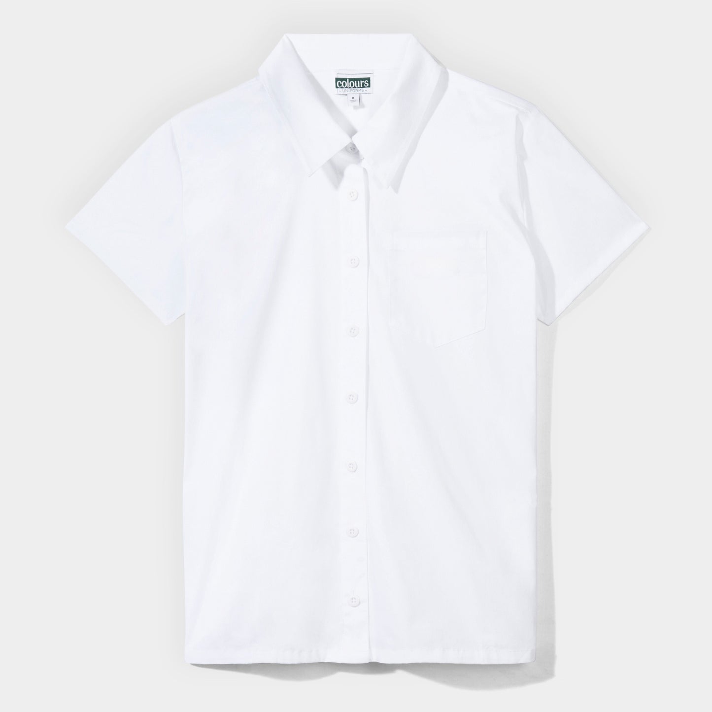 Short Sleeve Button Down Shirt White