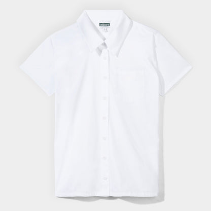FSHA Short Sleeve Button Down Shirt White