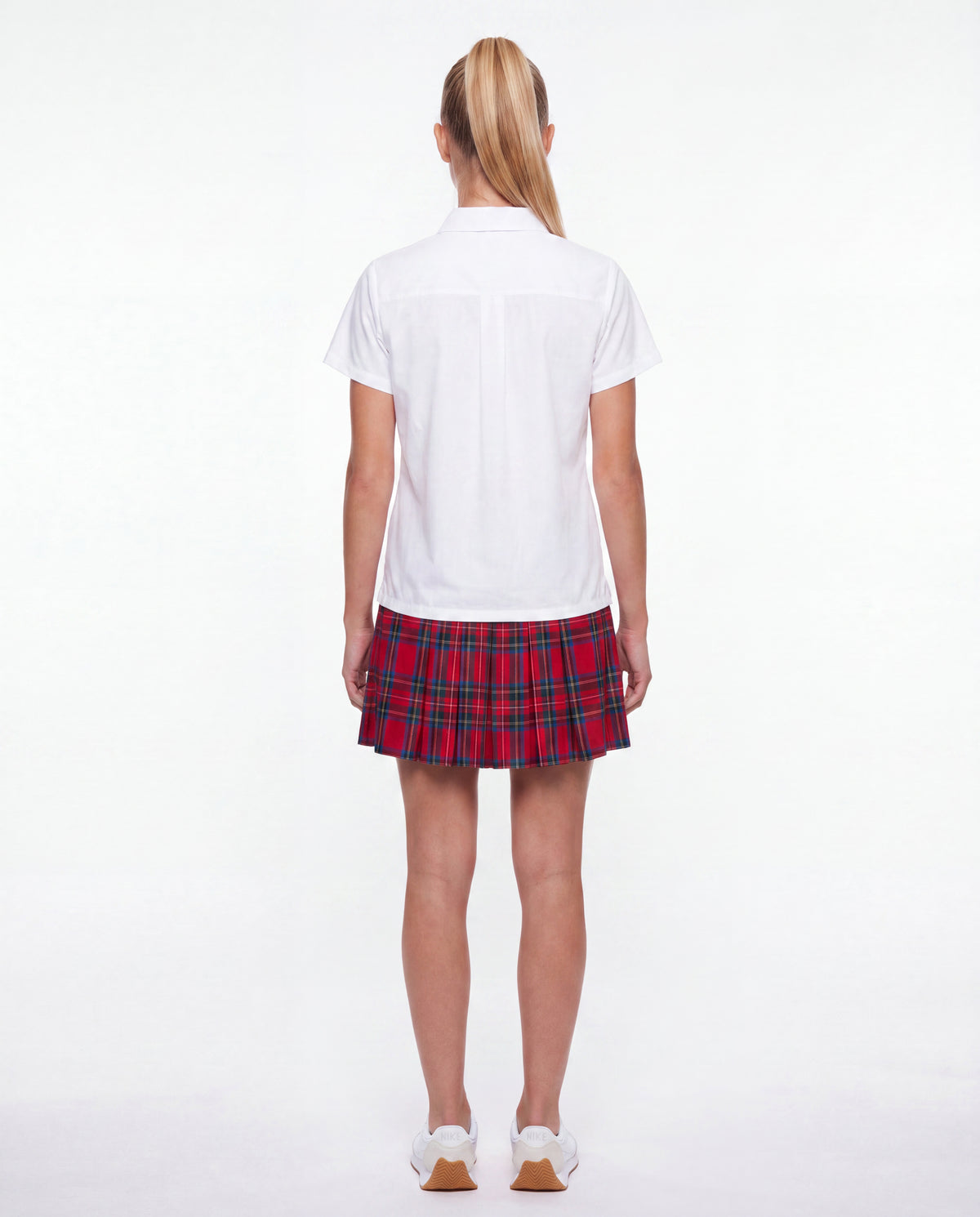 Short Sleeve Button Down Shirt White