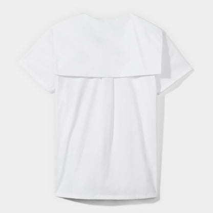 Short Sleeve Middy Shirt White