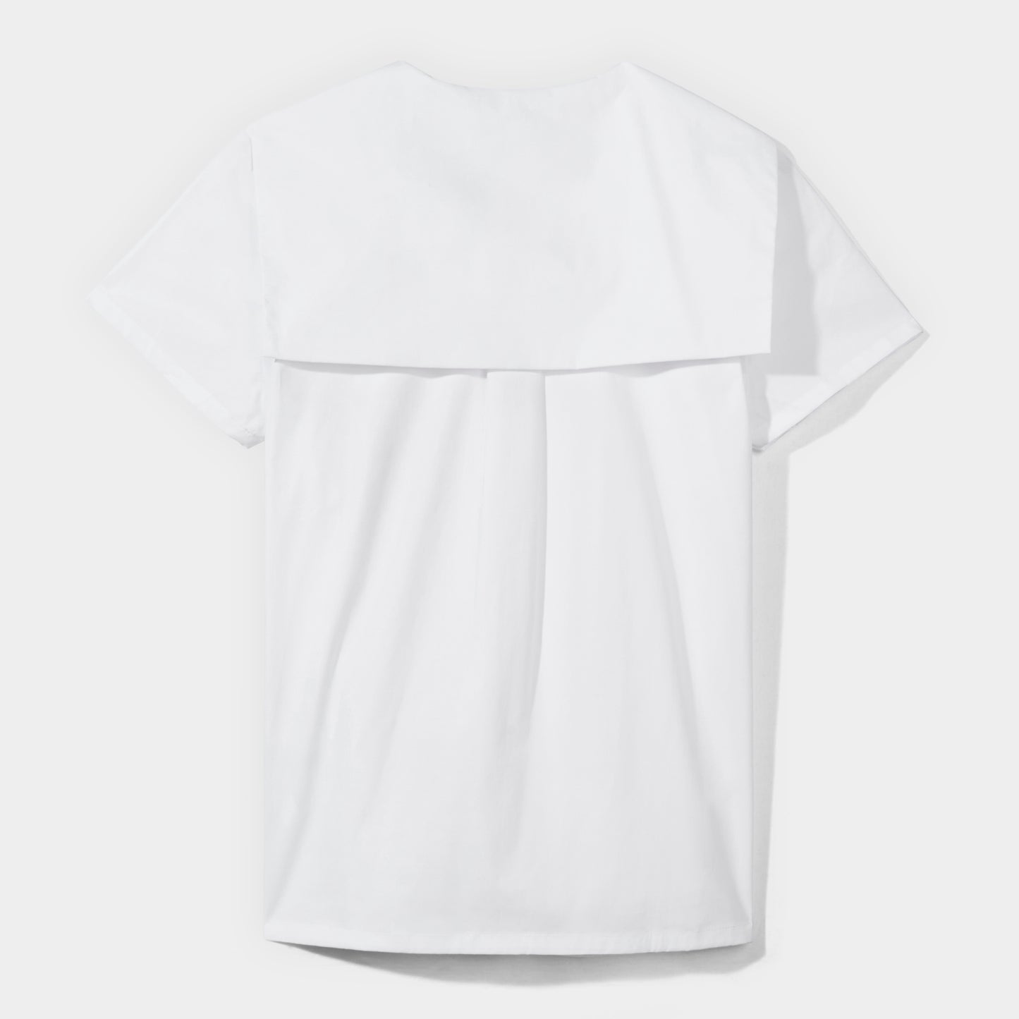 Short Sleeve Middy Shirt White