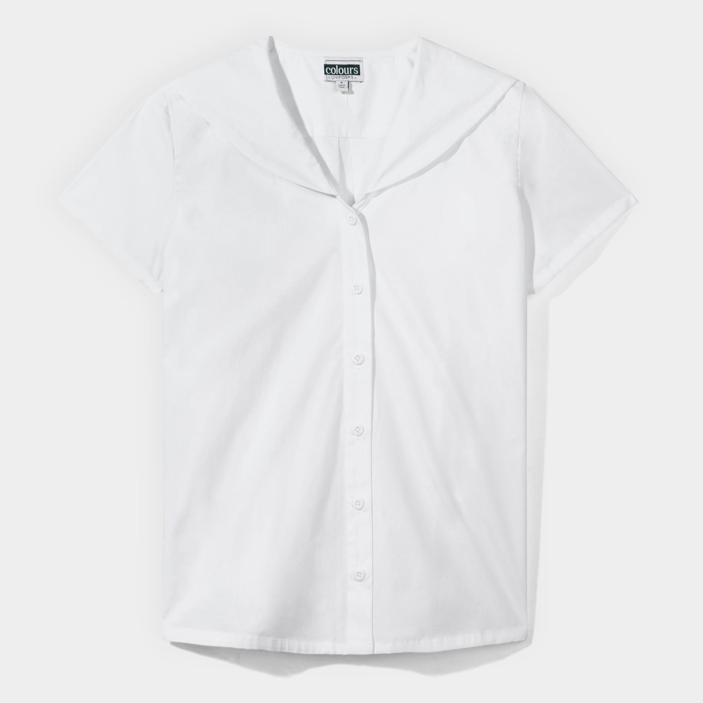 Short Sleeve Middy Shirt White