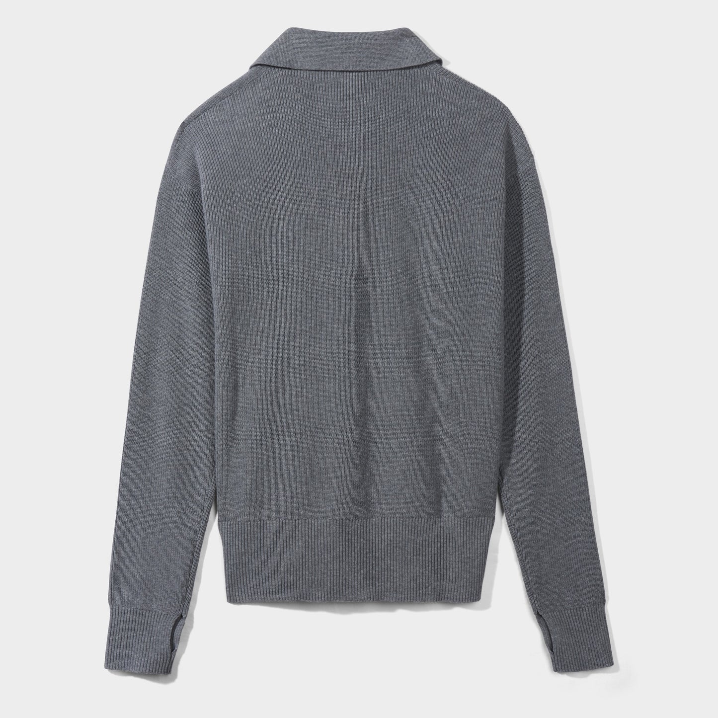 Solid Rugby Polo Pullover Heather Grey