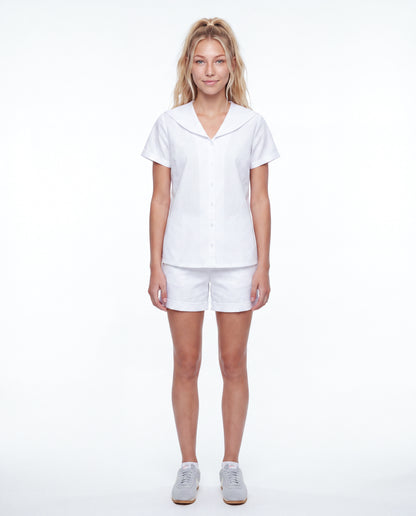 Trouser Shorts White
