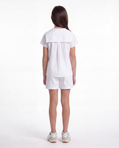 Trouser Shorts White